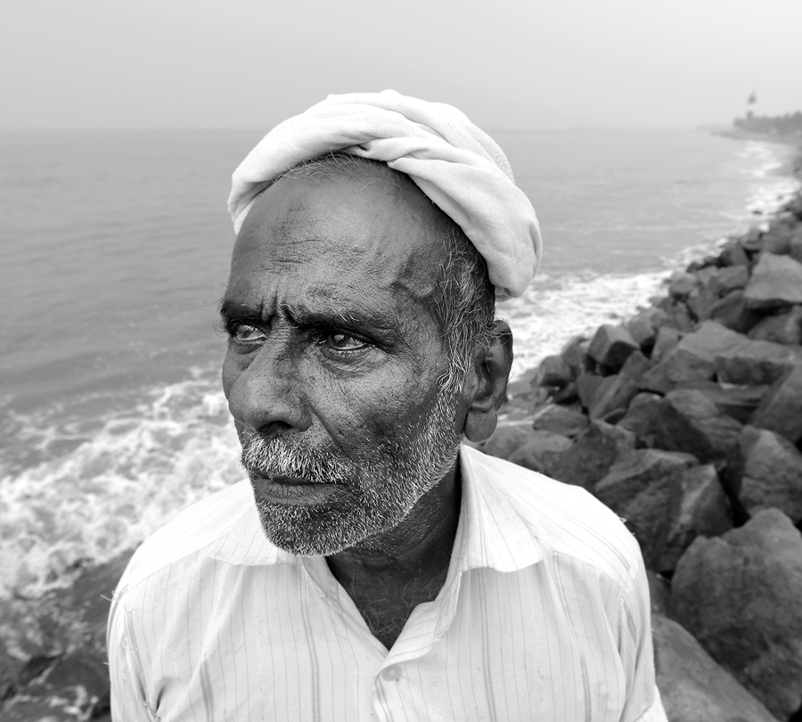 THE SEAFARERS OF MALABAR  PHOTOGRAPHY: KR SUNIL  URU ART HARBOUR (2018)  Portrait of Ibrahim