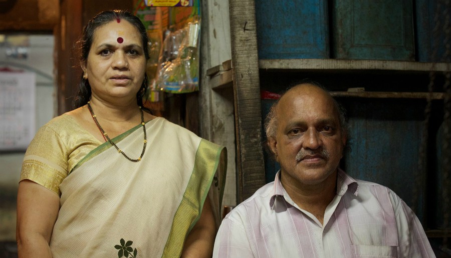 THE MEDICINE MAN  -  Narendranath  with his wife Saroja.