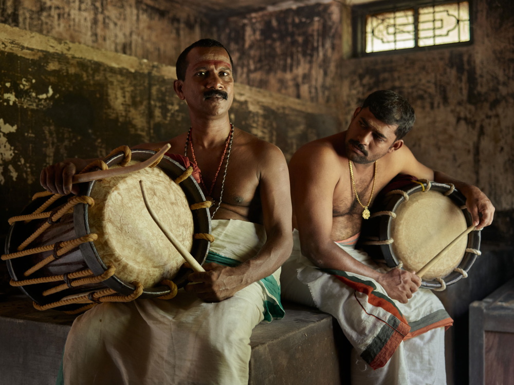 The Temple Gallery: These drummers were in the background of the main advertisement composition, but it was impossible to resist photographing a portrait of them with their instruments after our main shot was completed.