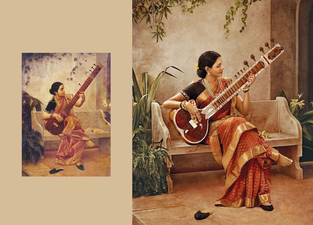 Raja Ravi Varma's recreated paintings in Calendar 2020 By G.Venket Ram: Priyadarshini Govind